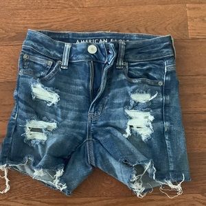 AEO Next Level Stretch Hi-rise Shorties - Size 0, Like New!!